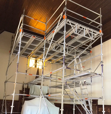 Aluminium Mobile Tower Scaffolding - Sancta Sofia College - Stronghold Hire