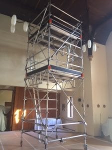 Aluminium Mobile Tower Scaffolding - Sancta Sofia College