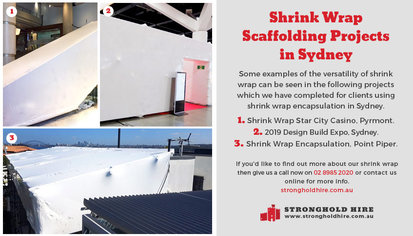 Shrink Wrap Scaffolding Hire Projects in Sydney - Stronghold Hire