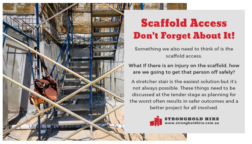 Scaffold Access - Stretcher Stair Scaffolding - Stronghold Hire - Sydney