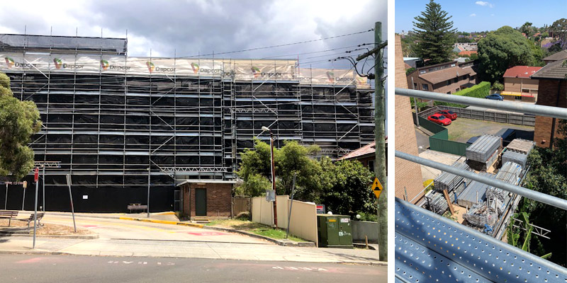 Commercial Scaffolding Sydney – New Canterbury Road, Dulwich Hill - Stronghold Hire