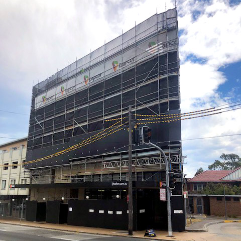Commercial Scaffolding – New Canterbury Road, Dulwich Hill