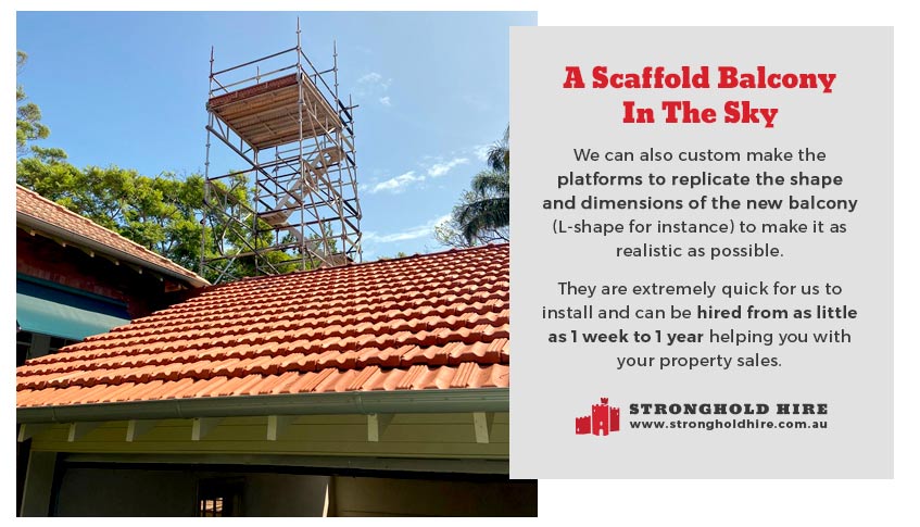 Scaffold Balcony for Real Estate - Stronghold Scaffolding Hire Sydney