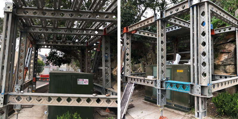 Scaffolding Hire Stronghold - Protection System for Electrical Box - Sydney