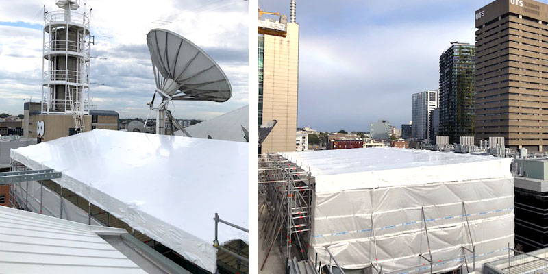 Hire Scaffolding Sydney - ABC Studios Ultimo Shrink Wrap