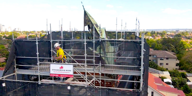 Ashfield Bell Tower - Scaffolding Hire - Stronghold Sydney