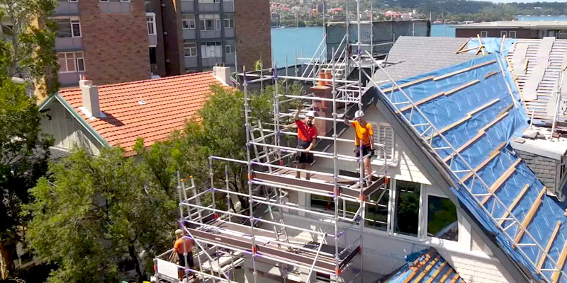 Scaffolding Roof Replacement - Stronghold Sydney