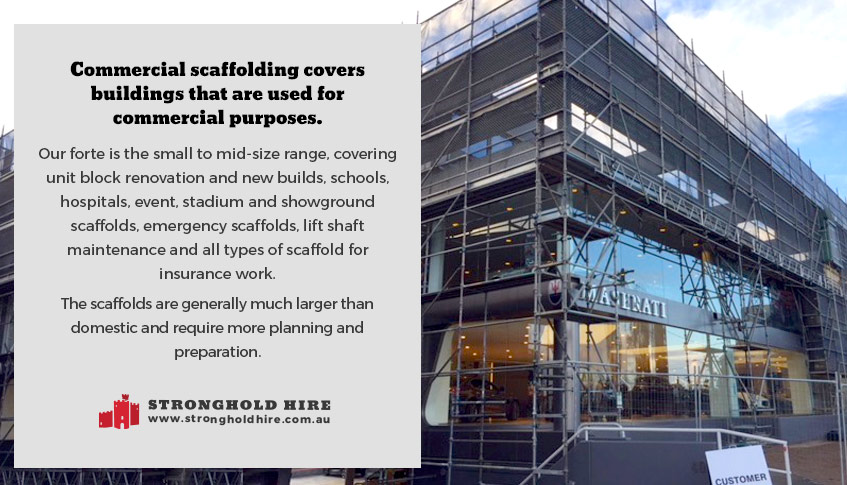 What is commercial scaffolding