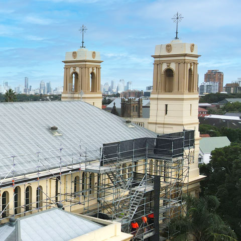 Hire Scaffolding Sydney Church- Mary Immaculate