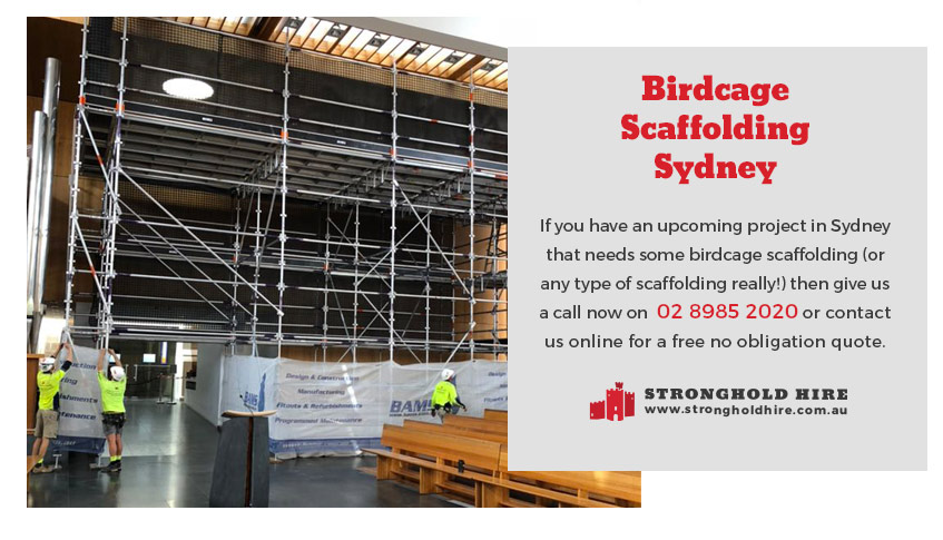 Birdcage Rental Scaffolding - Stronghold Sydney