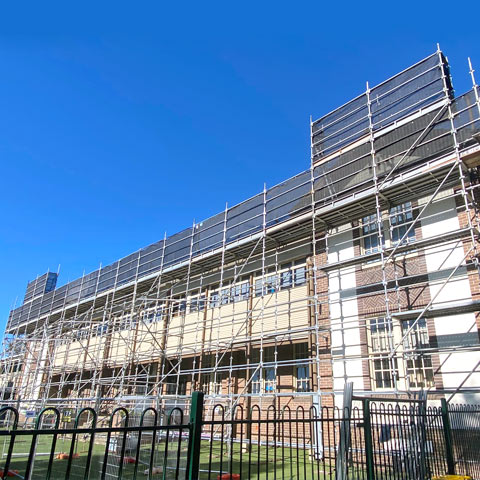 Hire Scaffolding - School Roof Restoration - Sydney