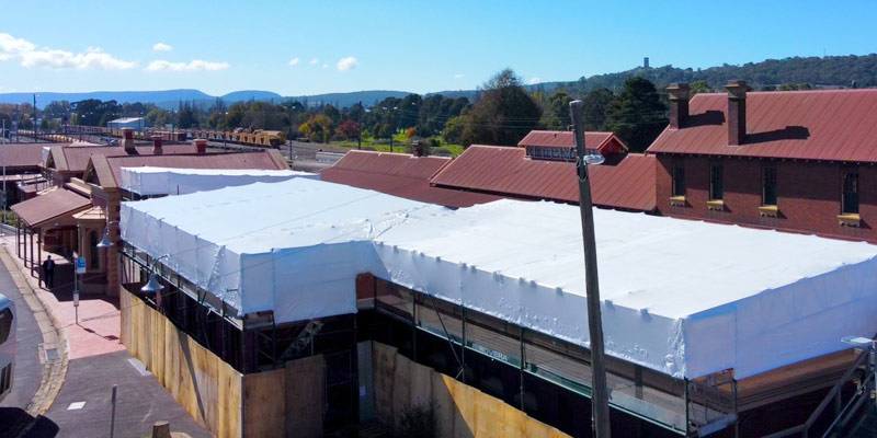 Shrink Wrap - Goulburn Train Station - Stronghold