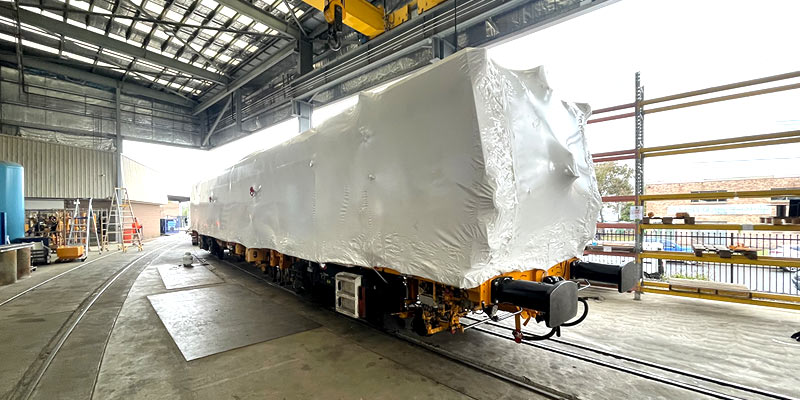 Shrink Wrap Services Sydney Stronghold - Rail Tamping Machine