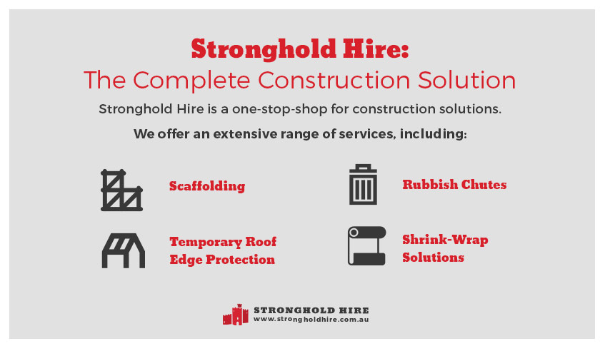 Construction Solutions Scaffolding Rubbish Chutes Edge Protection Sydney - Stronghold
