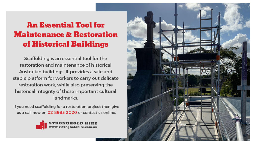 Scaffolding Hire Restoration Historical Building Australia - Stronghold