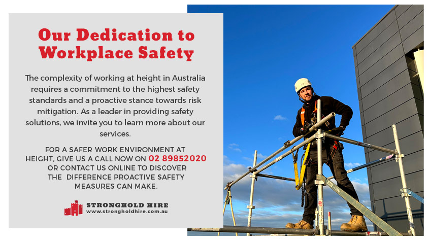Our dedication Workplace Safety - Stronghold Hire Sydney