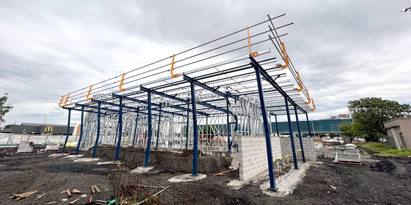 Warrawong - Star Bucks Build - Scaffolding Hire Sydney