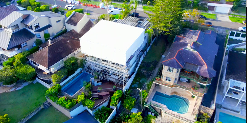 Scaffold Roofs Hire Sydney - Shrink Wrap