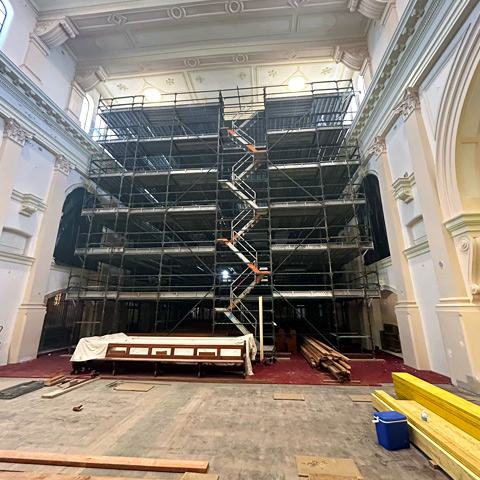 Hire Scaffolding Ceilings Waverly Church - Feature