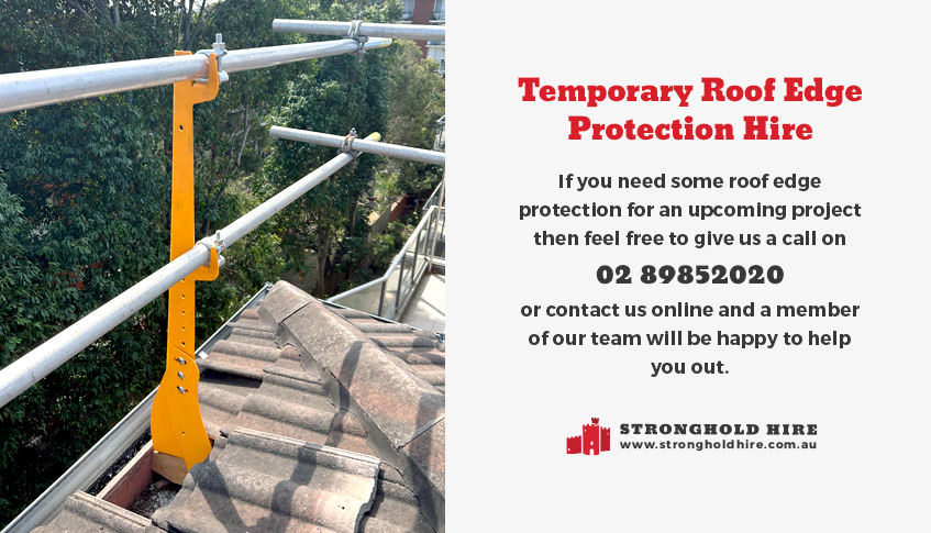 Temporary Roof Edge Protection Hire Sydney - Stronghold