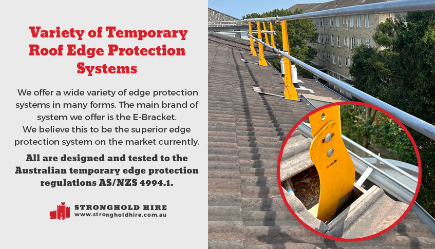 Variety Temporary Roof Edge Protection Systems Australia
