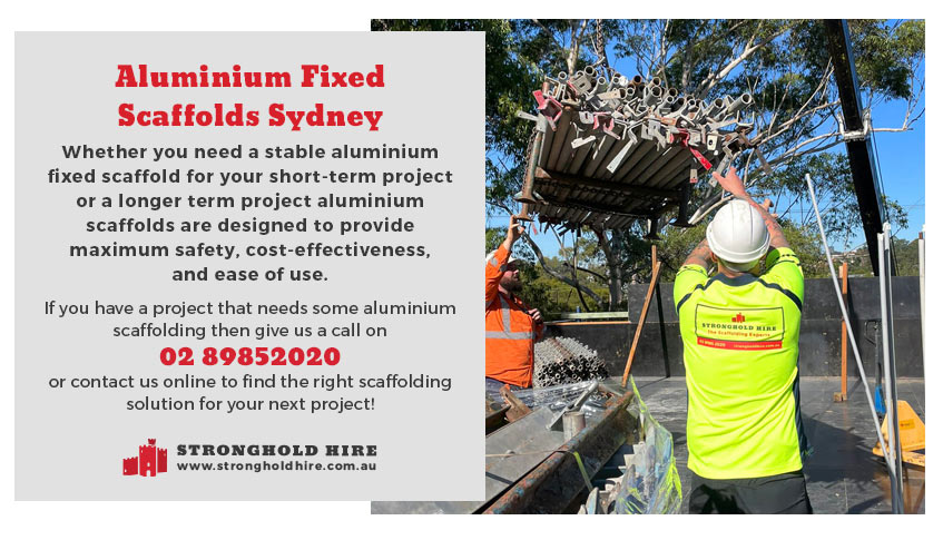 Aluminium Fixed Scaffolds Sydney Stronghold Hire