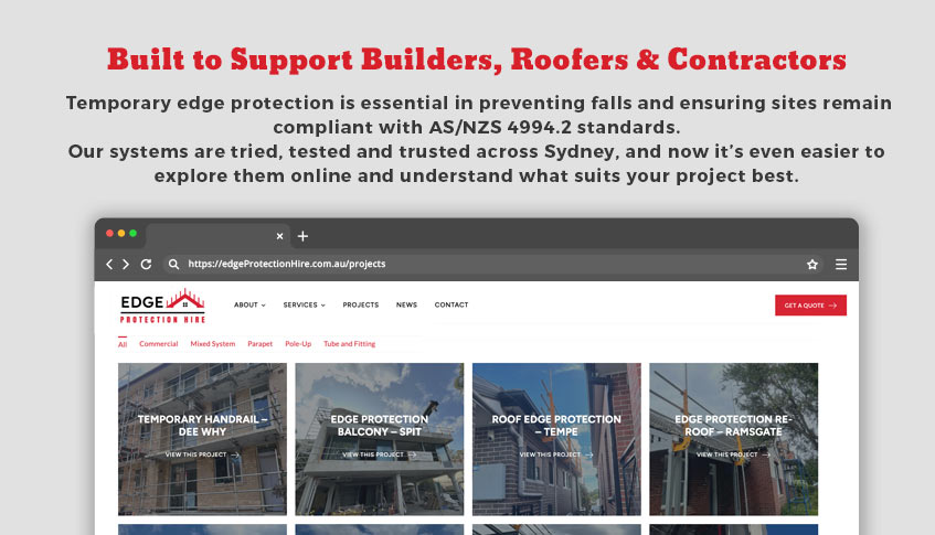 Edge Protection Hire Builders - Contractors - Roofers Sydney