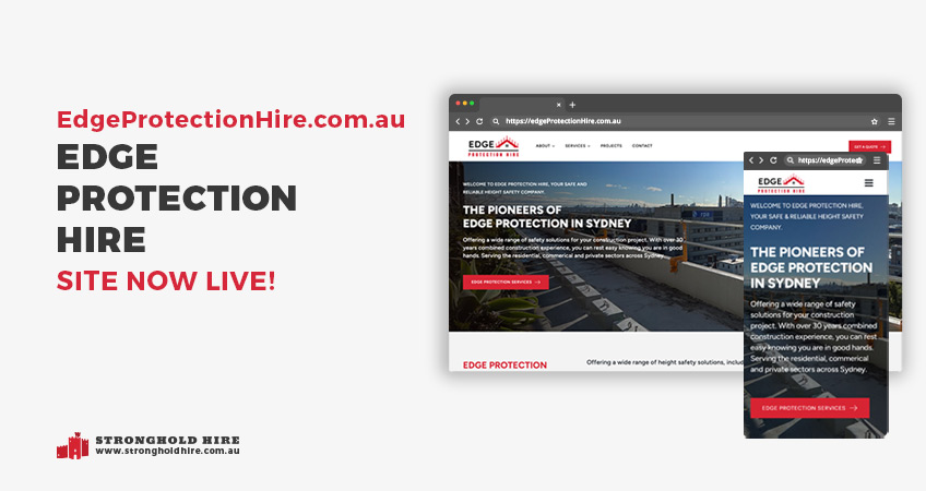 Edge Protection Hire Website Live