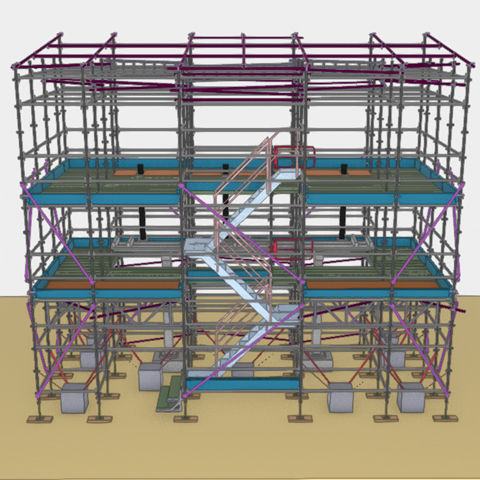 Shrink Wrapped Scaffold - Kemps Creek Substation Feature