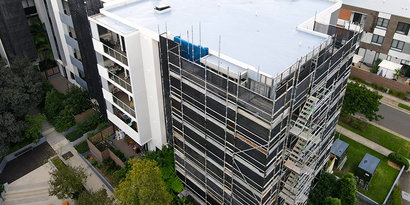 Building Cladding Scaffolding