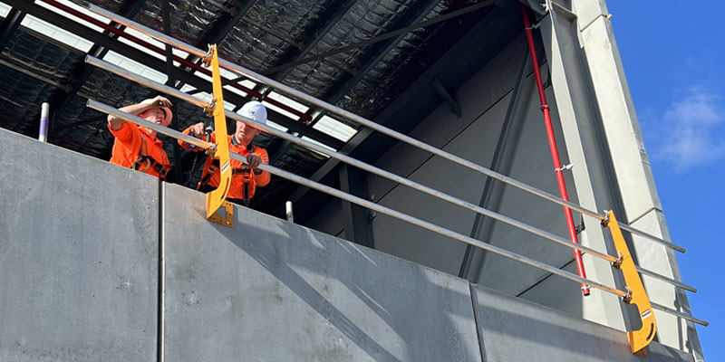 Edge Protection Scaffolding - Medical Warehouse - Stronghold Hire