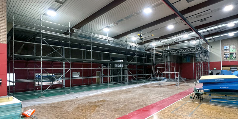 Hire Internal scaffold - PLC Croydon School - Stronghold Sydney