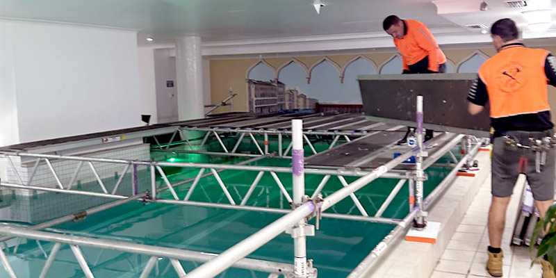 Indoor Swimming Pool Scaffolding - Pyrmont
