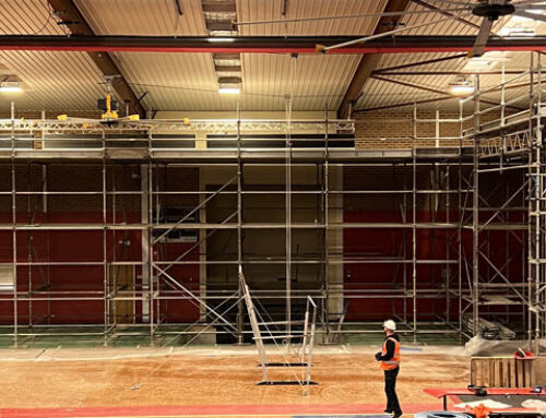 Commercial Scaffolding – Internal Scaffold in Gym, Croydon Presbyterian Ladies College