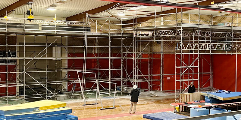 Rental Internal scaffold - PLC Croydon School - Stronghold Sydney