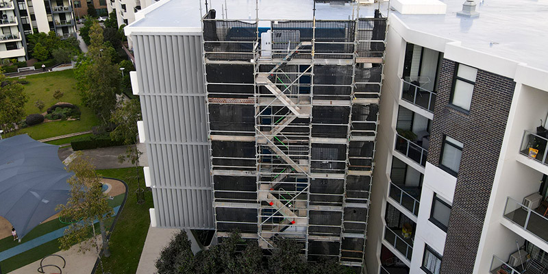 Scaffolding Building Cladding Stronghold