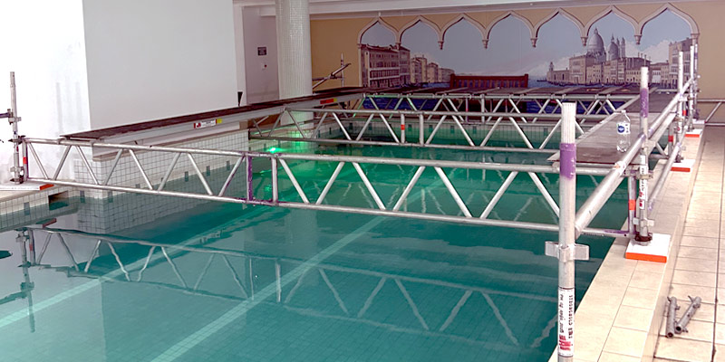 Scaffolding Indoor Swimming Pool - Pyrmont