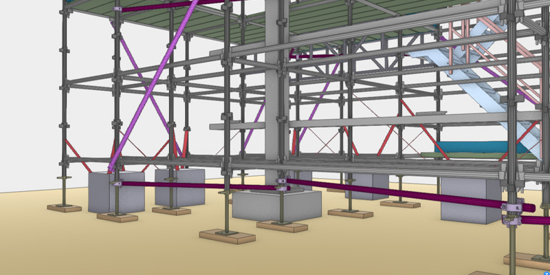 Shrink-Wrapped Scaffold - Kemps Creek Substation