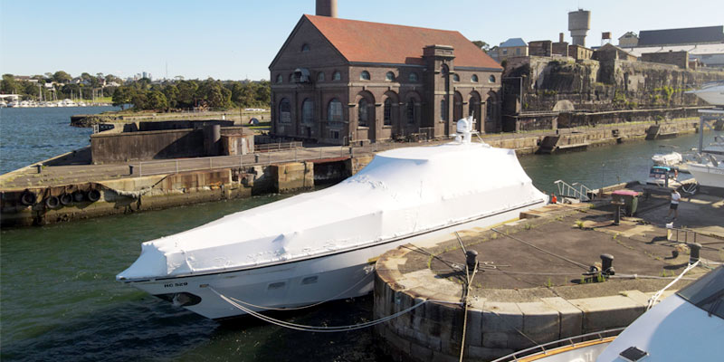 Boat Shrink Wrap Cockatoo Island - Stronghold Hire