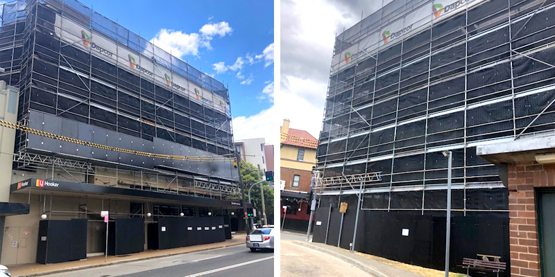 Commercial Scaffolding – New Canterbury Road, Dulwich Hill - Stronghold Scaffolding Hire Sydney