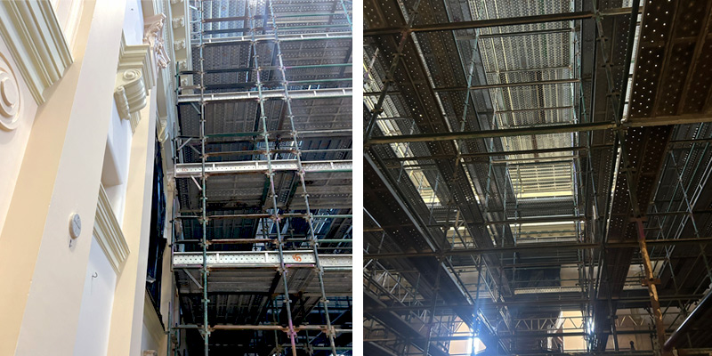 HIre Scaffolding Ceilings Sydney - Waverly Church