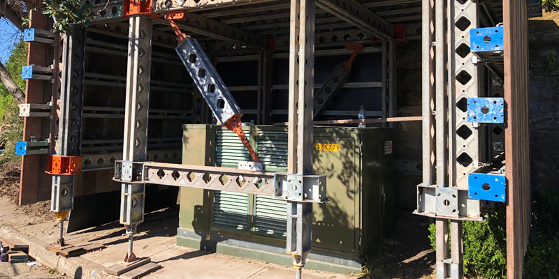 Protection Scaffolding System - Electrical Box - Stronghold Sydney