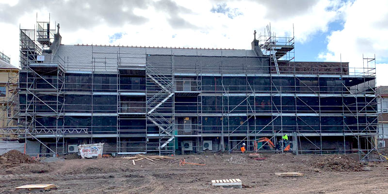 Roof and Gutter Scaffold - Domremy college, Five Dock - Stronghold Hire Sydney