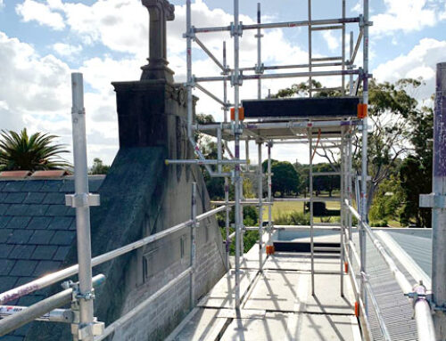 Roof and Gutter Replacement Scaffold – Domremy College