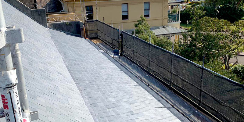 Roof and Gutter Scaffold - Domremy college, Five Dock - Sydney