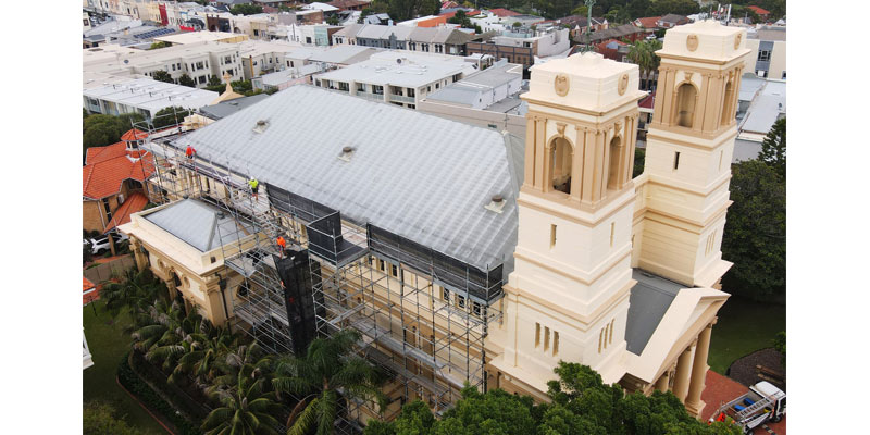 Scaffolding Hire Church Buildings - Stronghold Sydney