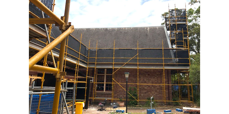 Scaffolding Stronghold Hire - Newcastle East Public School Project - Sydney