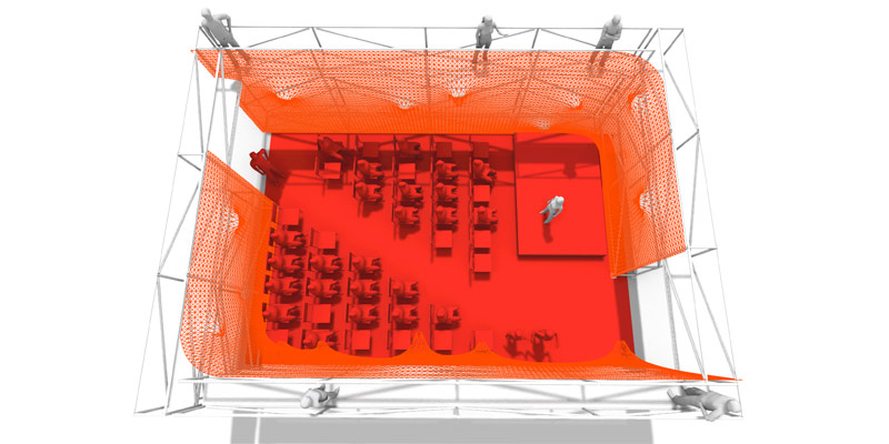 Shrink Wrap Project - Overhead - Stronghold Hire