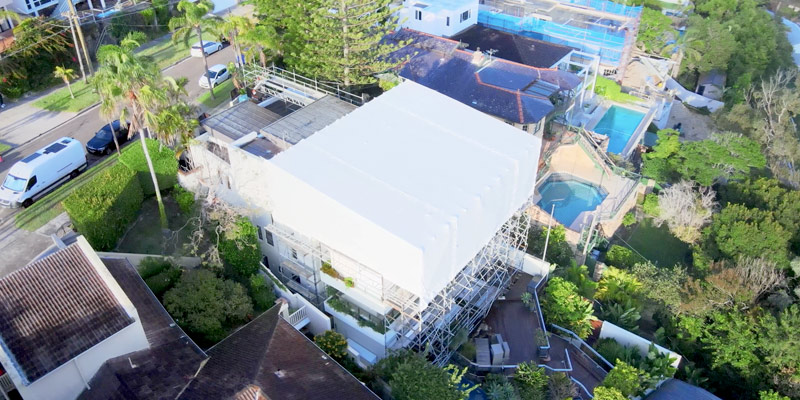 Shrink Wrap Vaucluse - Scaffold Roof - Stronghold Hire