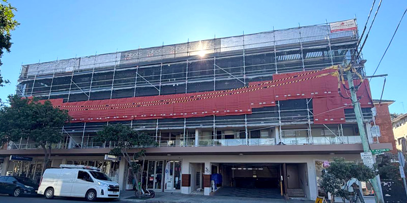 Facade Scaffold Installation Maroubra Beach